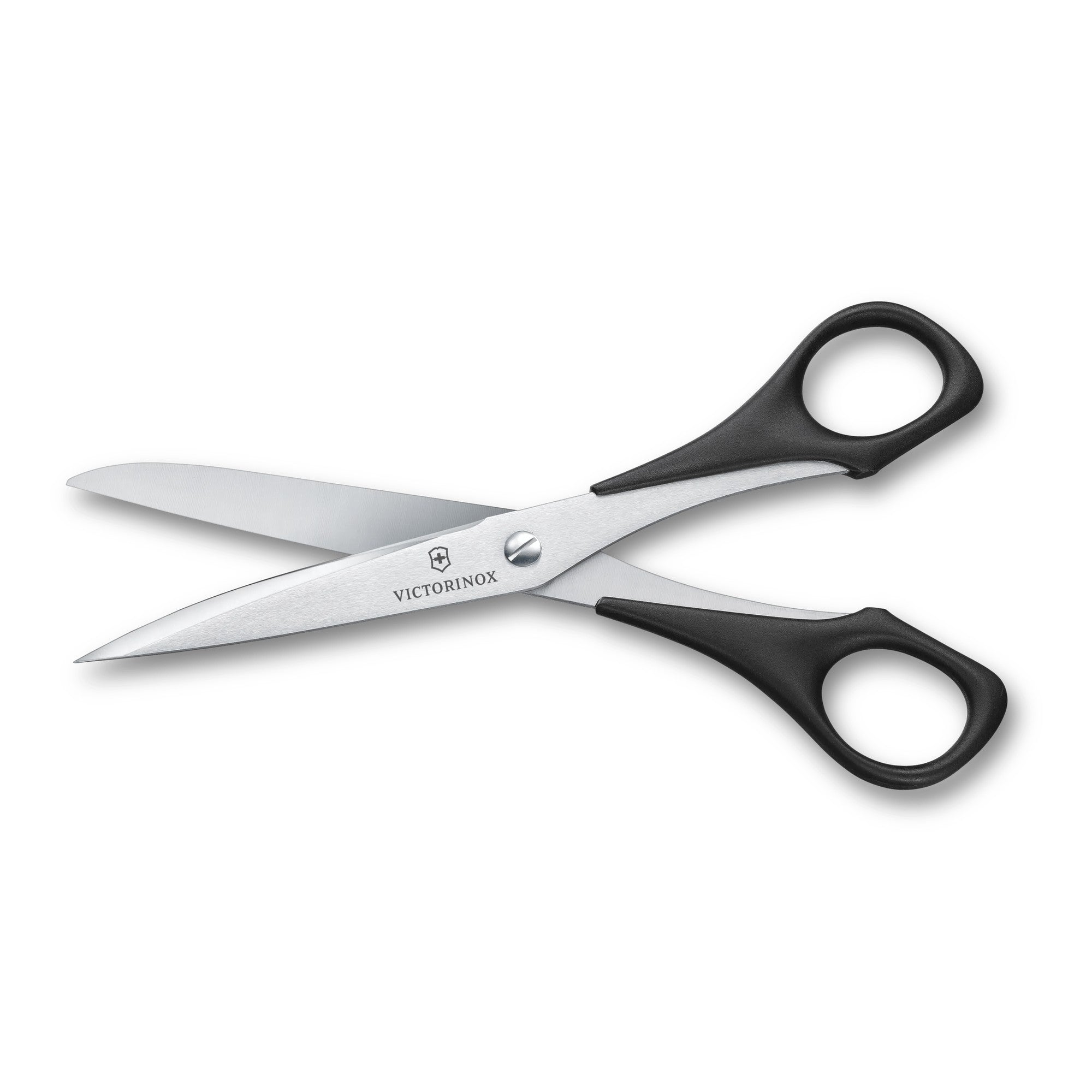 Victorinox Schneider- und Haushaltsschere in Schwarz, 7 cm mit Gravur
