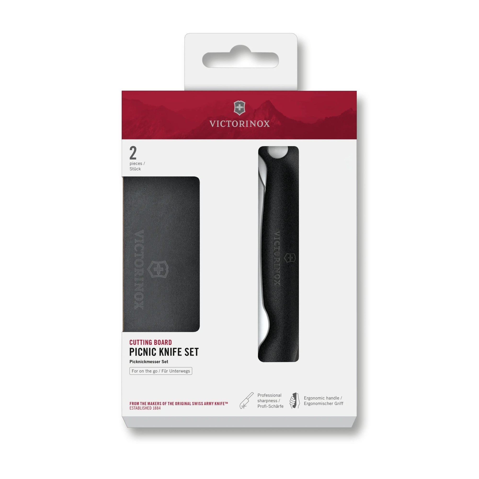 Victorinox Set aus Schneidebrett und Picknickmesser, 11 cm