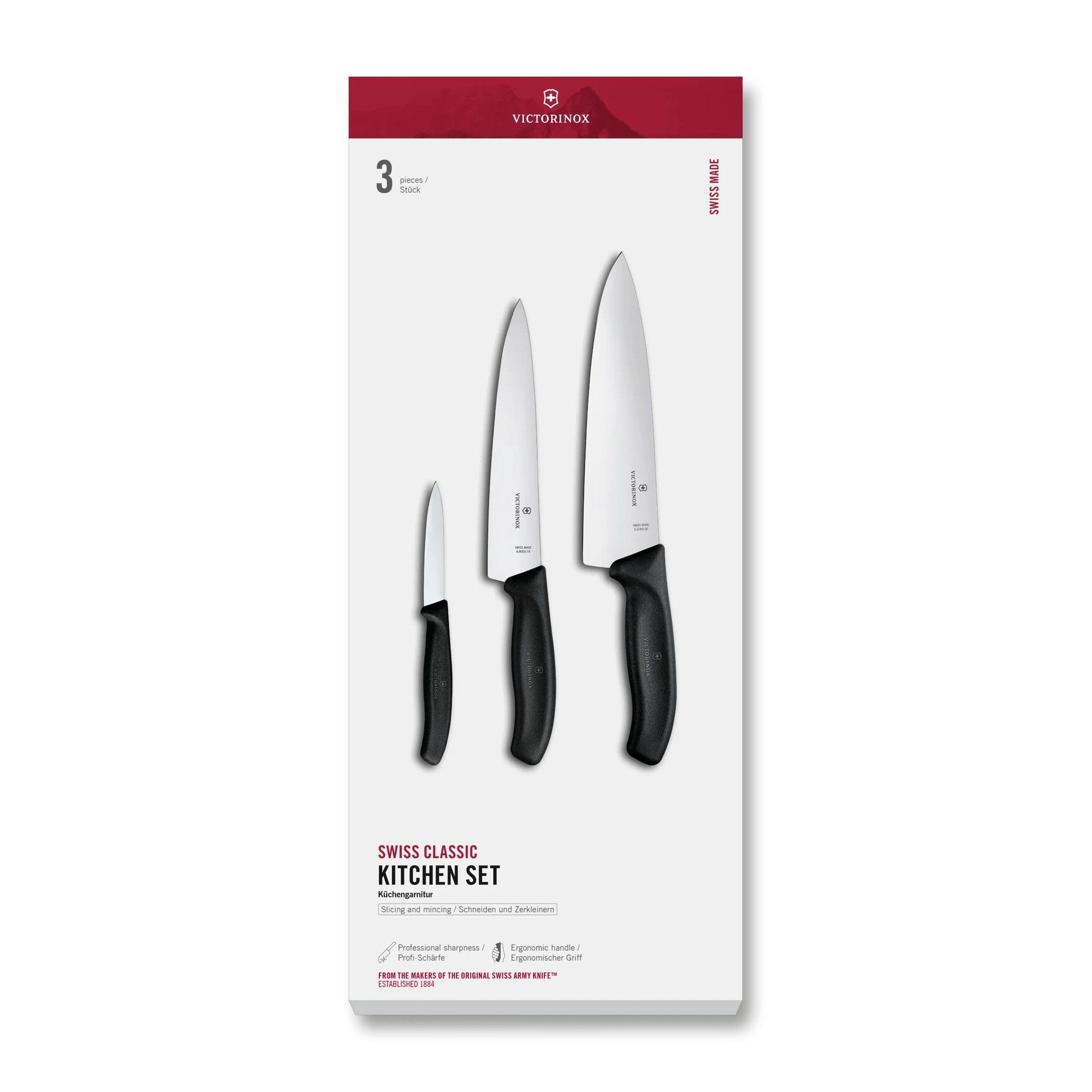Victorinox Swiss Classic Küchengarnitur, 3-teilig, 20 cm