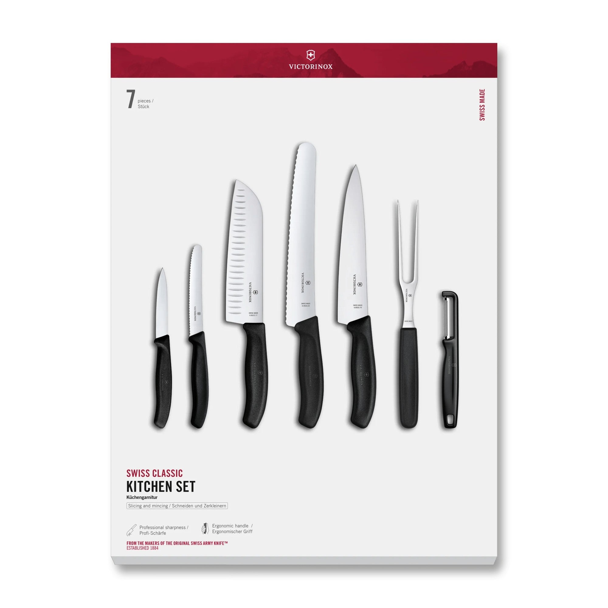 Victorinox Swiss Classic Küchengarnitur, 7-teilig, 22 cm