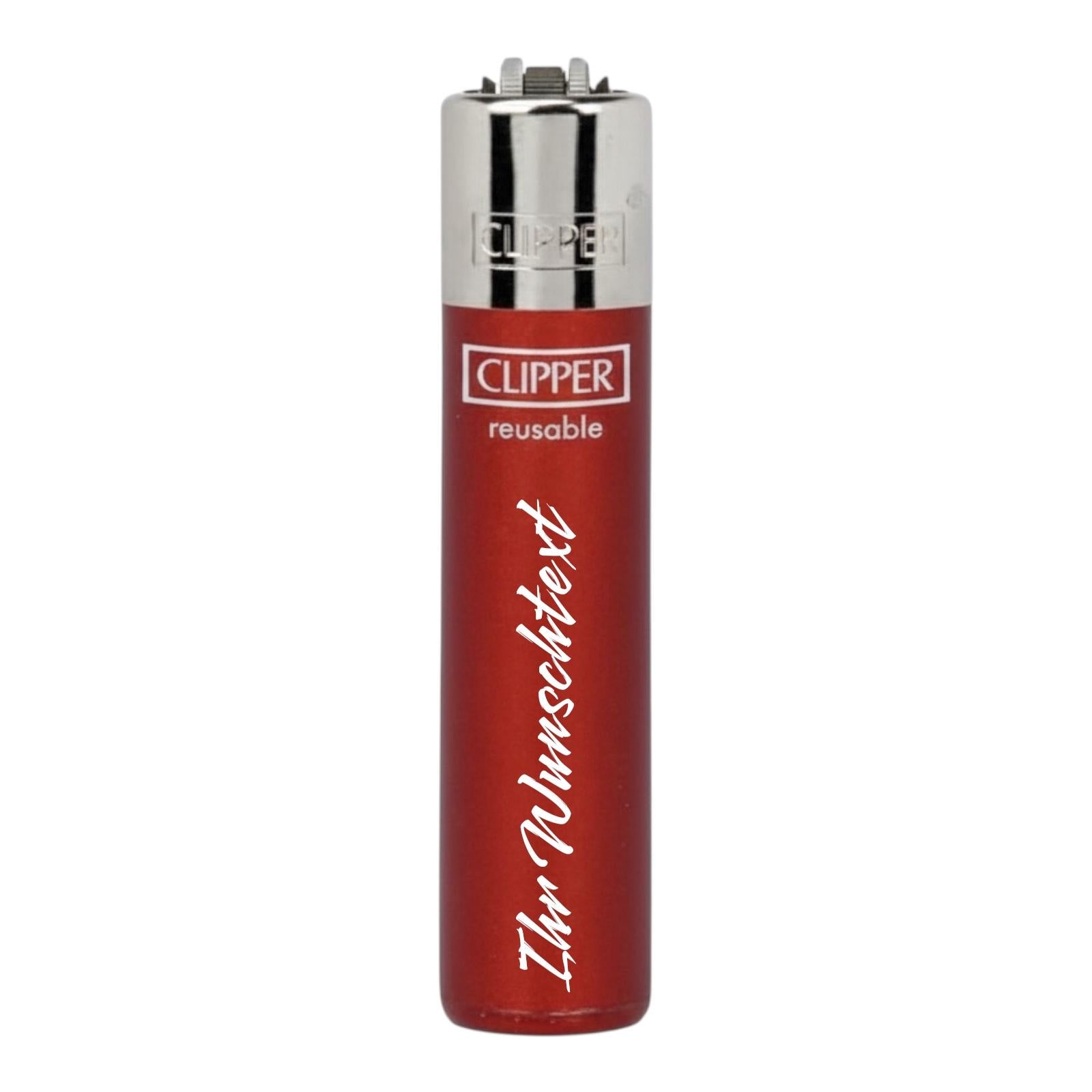 Clipper Large Crystal Rot (Auf Wunsch mit Gravur)