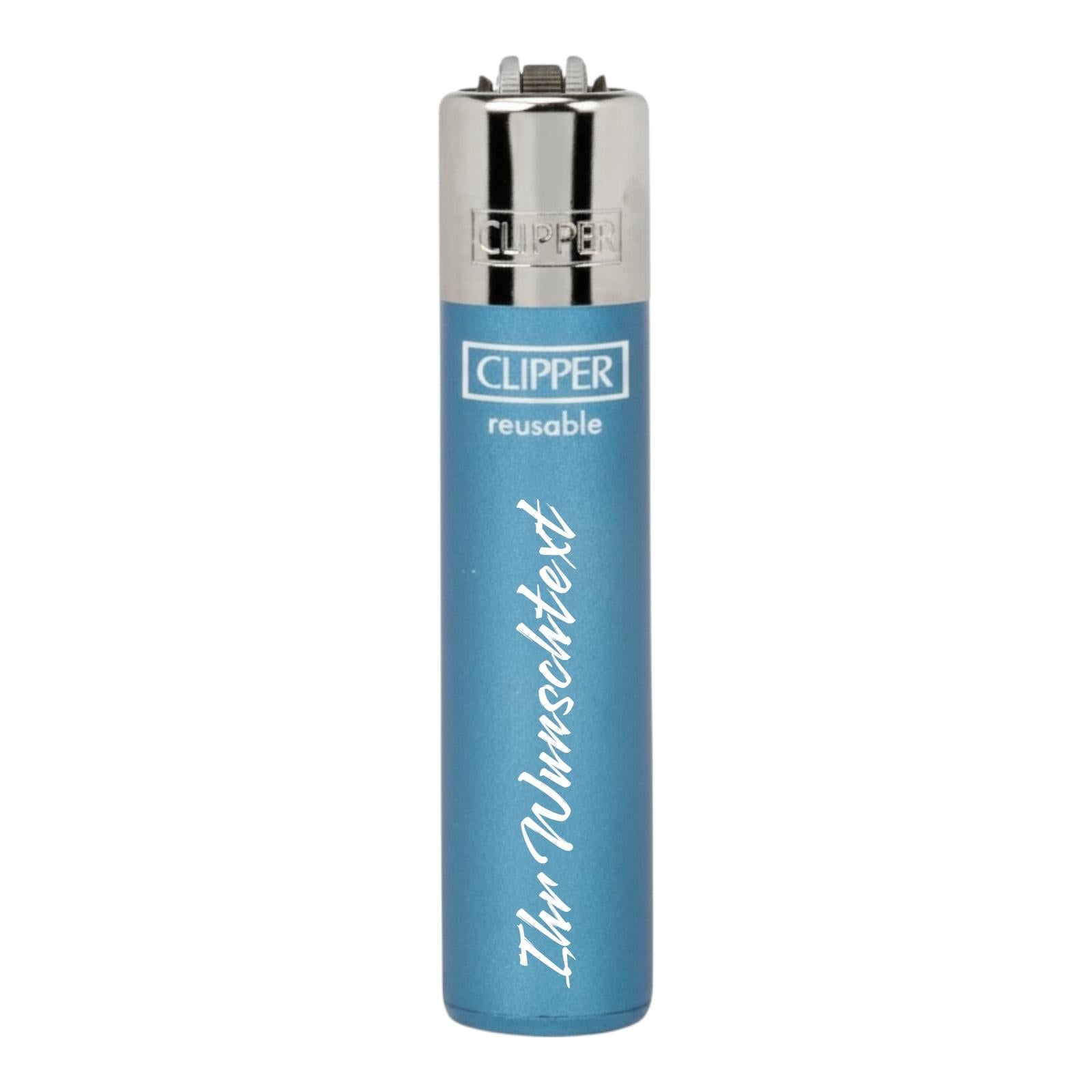 Clipper Large Crystal Blau (Auf Wunsch mit Gravur)