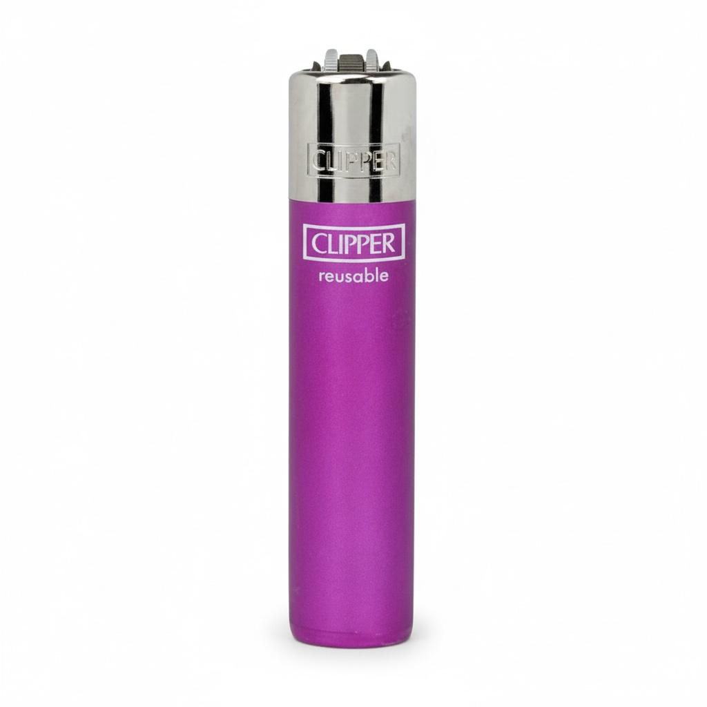 Clipper Large Crystal Fuchsia Metallic (Auf Wunsch mit Gravur)