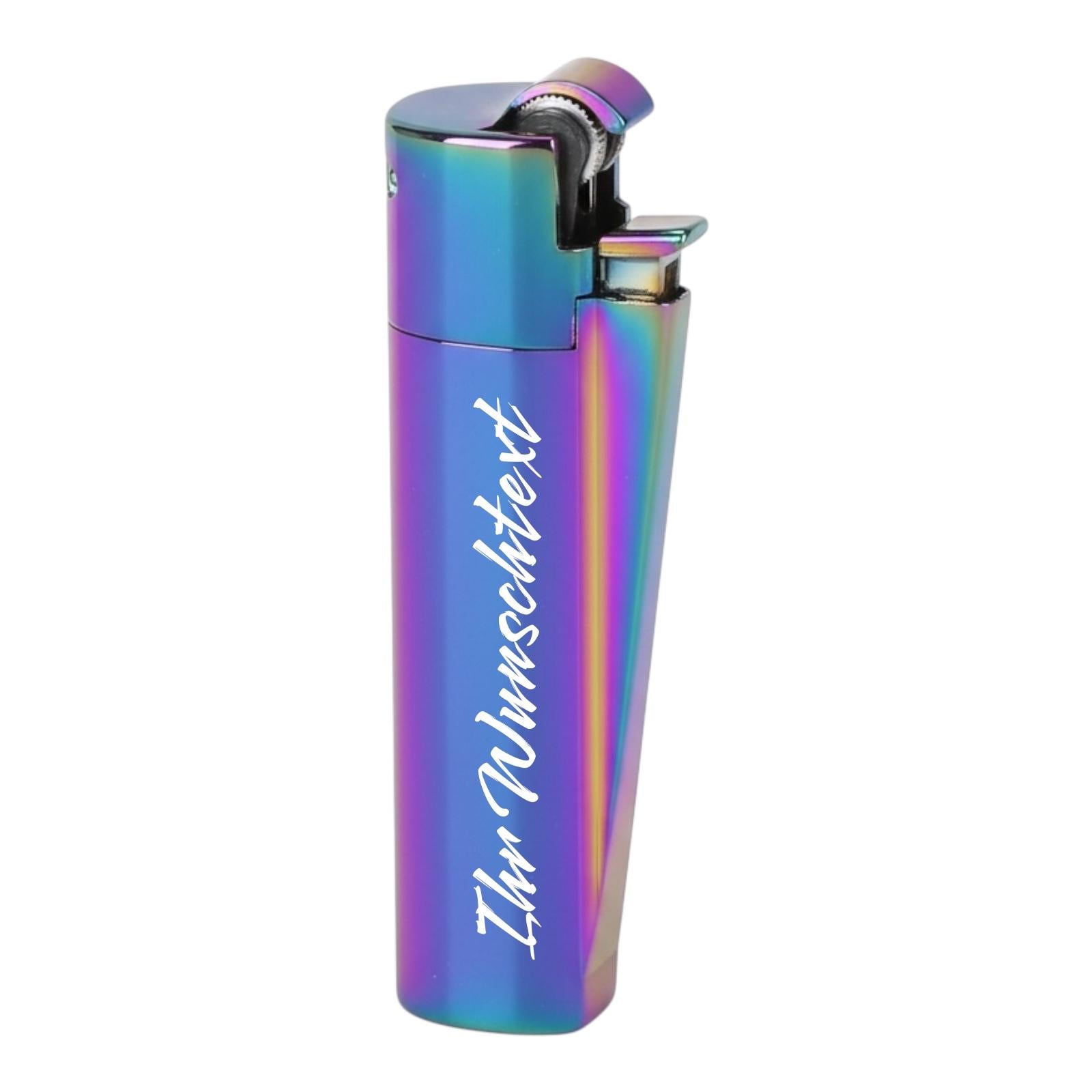 Clipper Metal Jetflame Large ICY mit Reibrad (Auf Wunsch mit Gravur)