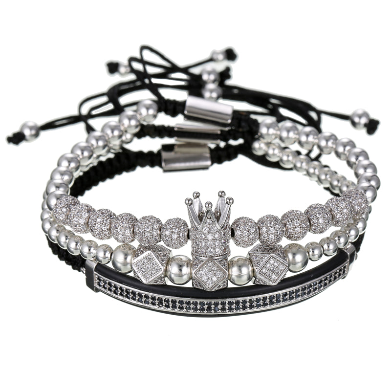Royal King Silber Armband RK-A-SG-21 Bracelet Luxus Armband Bracelet Schweizer Quarzwerk -ROYAL KING Damenschmuck- Kostenloser Versand Herrenschmuck