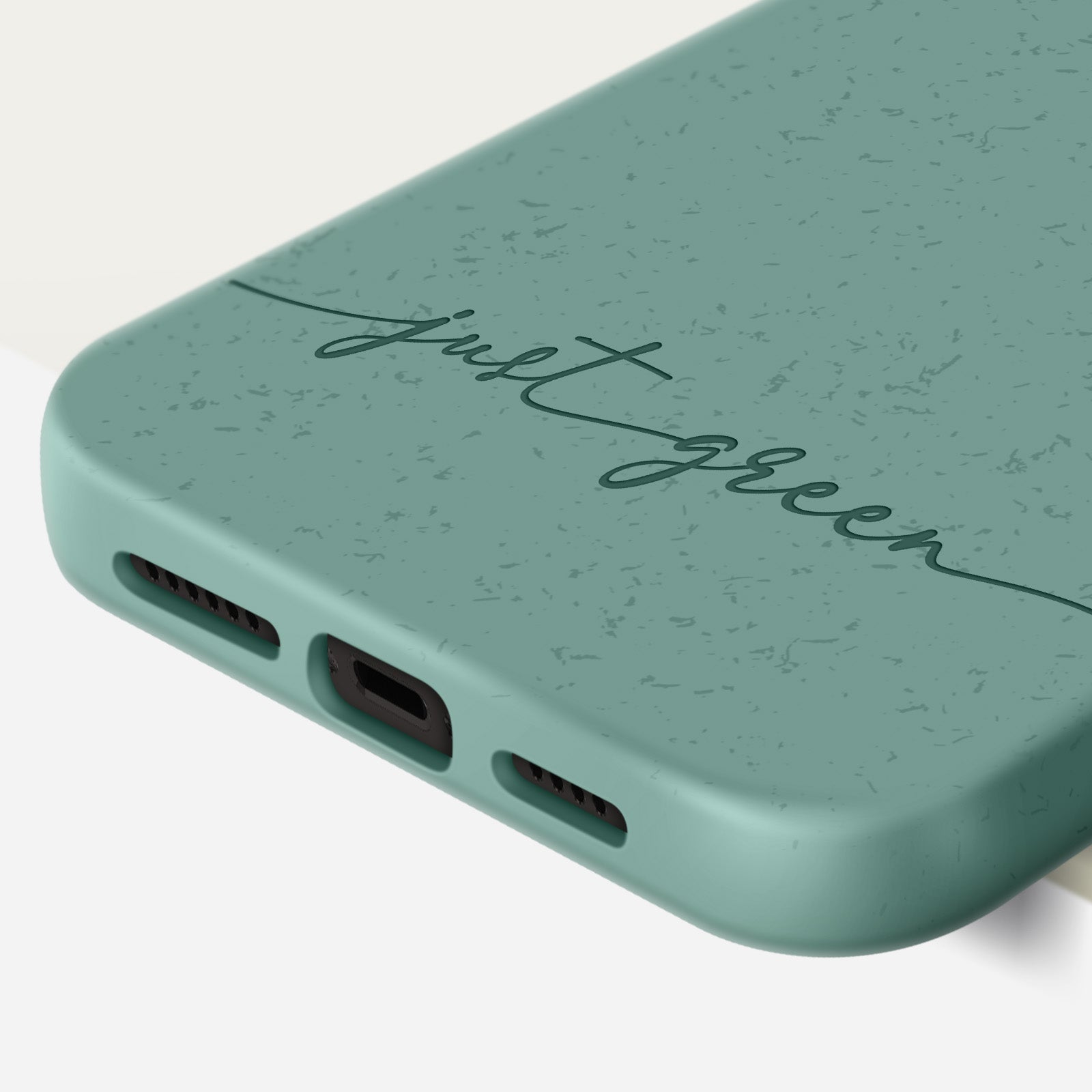 Apple iPhone 13 Pro Max 100% biologisch Handyhülle von Just Green – Khakigrün