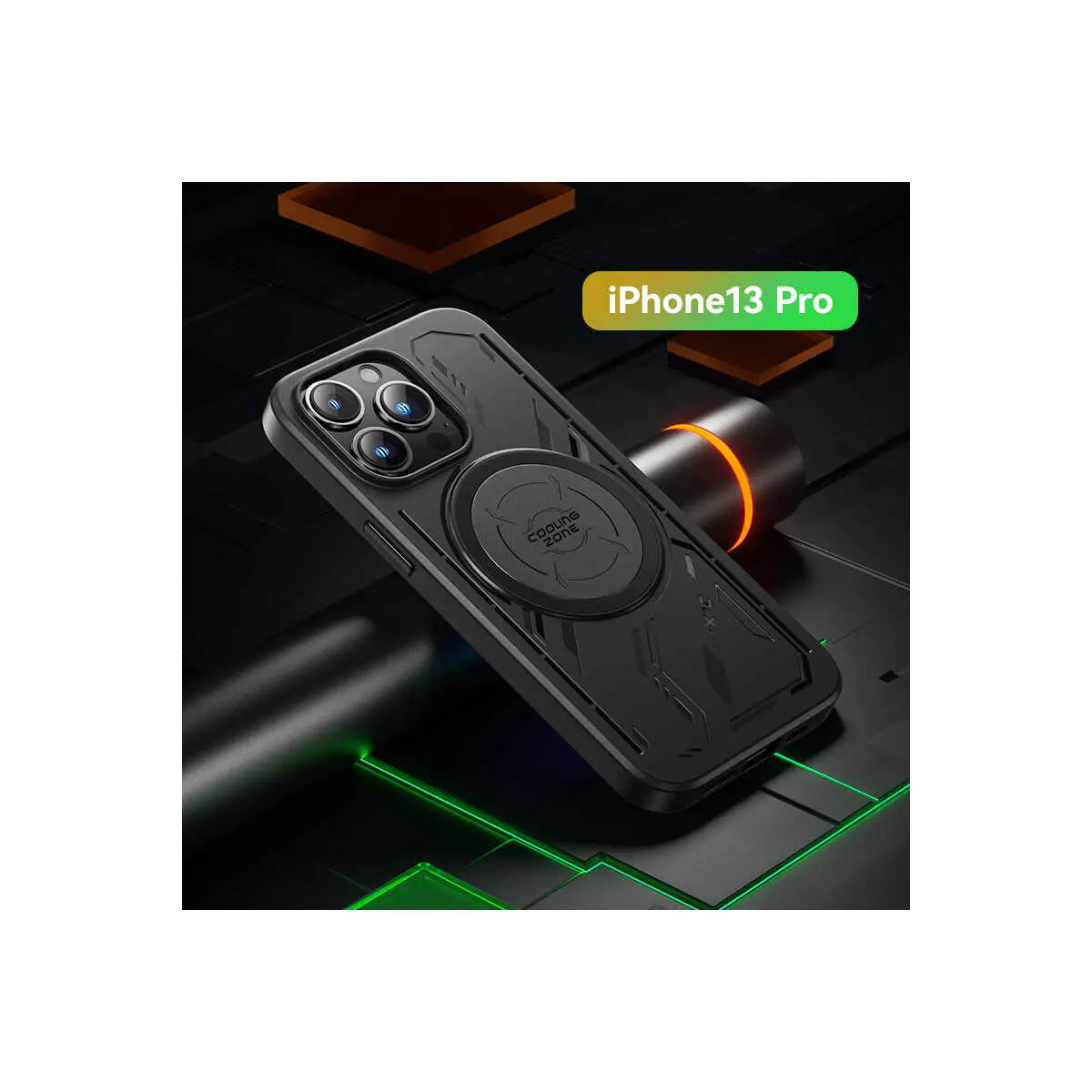 Benks – Gamers Pick Case kompatibel mit MagSafe, Schwarz iPhone 13 Pro