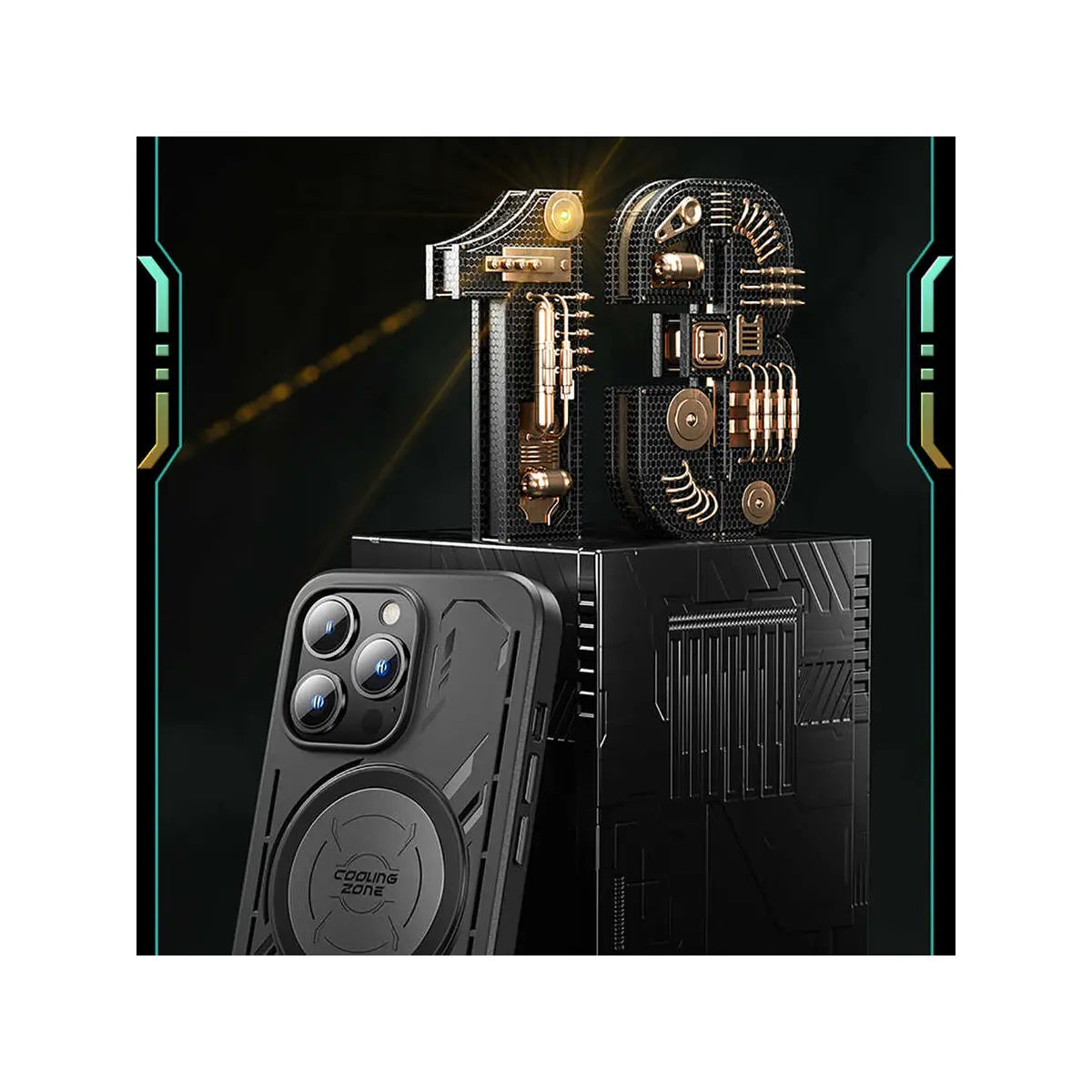 Benks – Gamers Pick Case kompatibel mit MagSafe, Schwarz iPhone 13 Pro