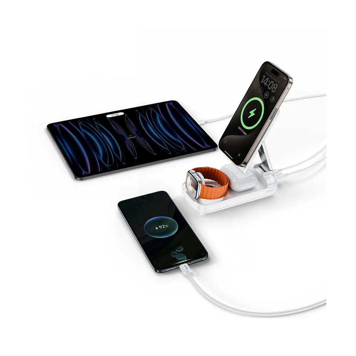 Benks MP13 5-in-1 MagSafe Wireless Charger 10000mAh Weiss