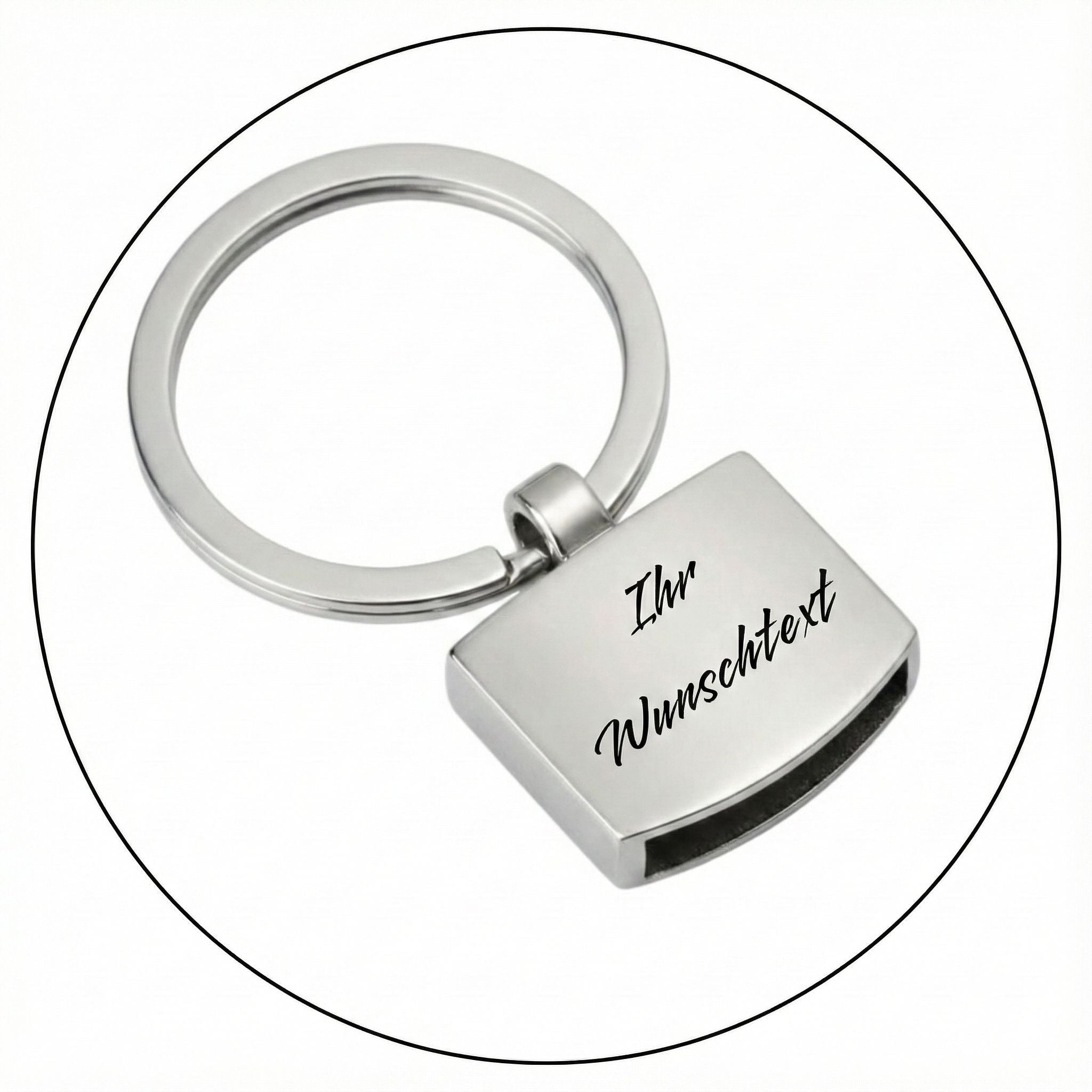 M Power Schlüsselanhänger Leder Schwarz (Auf Wunsch mit Gravur)