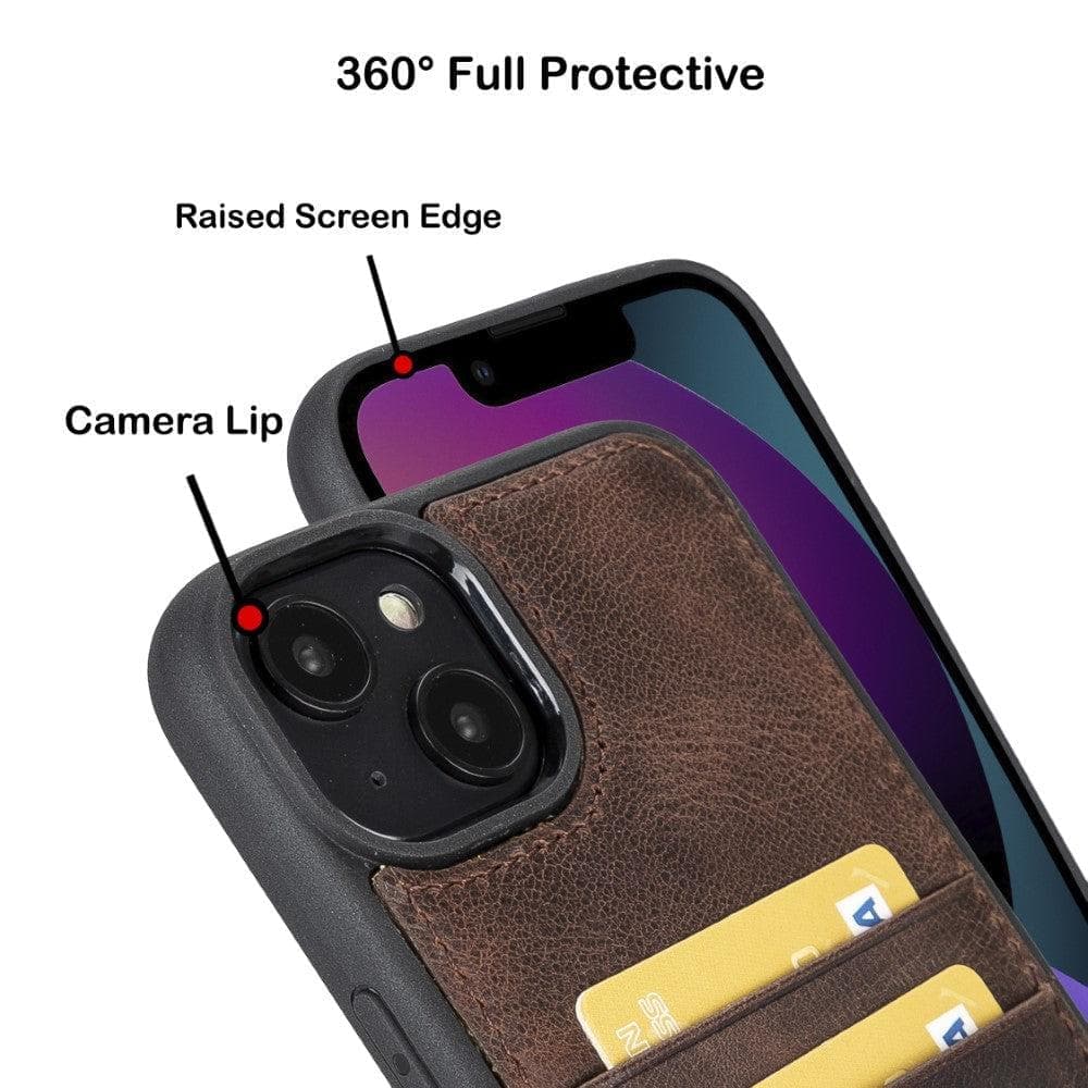 Leather Case for iPhone 15 Series with Card Holder Bouletta LTD