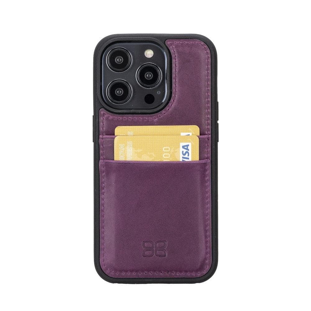Leather Case for iPhone 15 Series with Card Holder Bouletta LTD