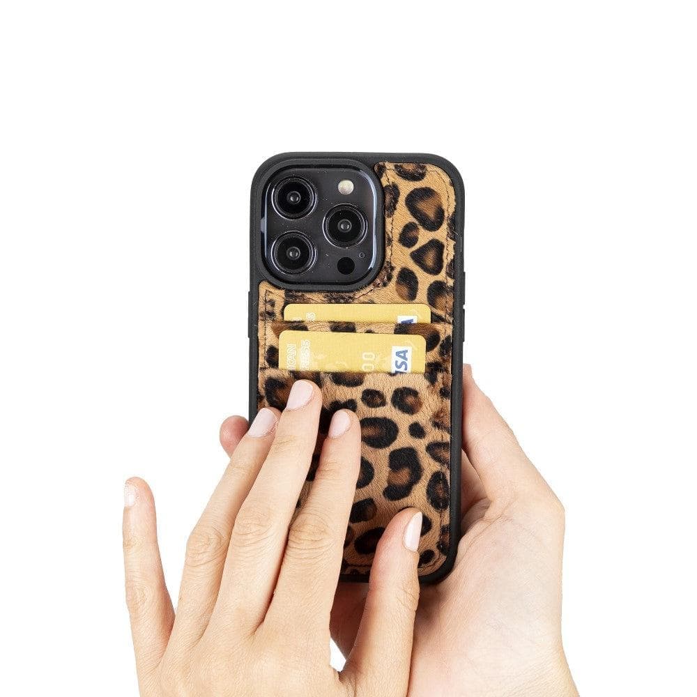 Leather Case for iPhone 15 Series with Card Holder Bouletta LTD
