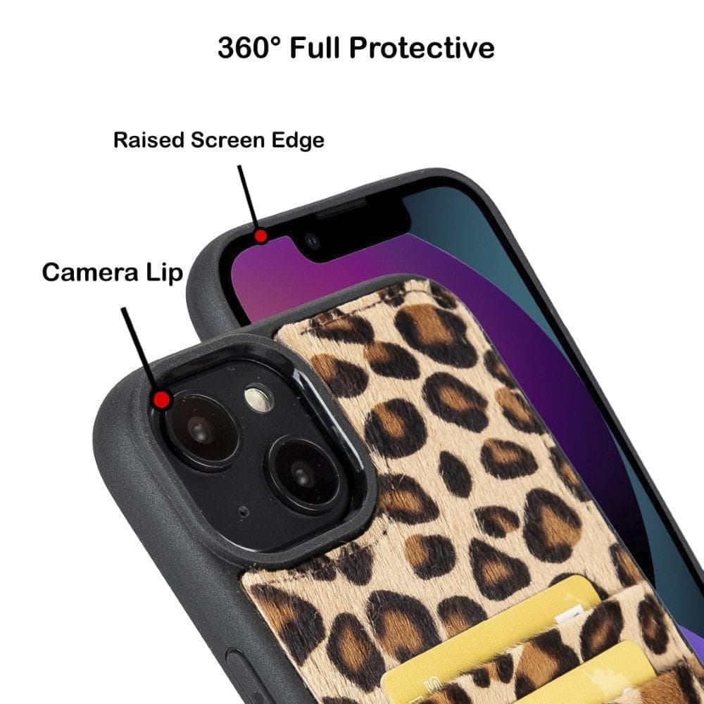 Leather Case for iPhone 15 Series with Card Holder Bouletta LTD