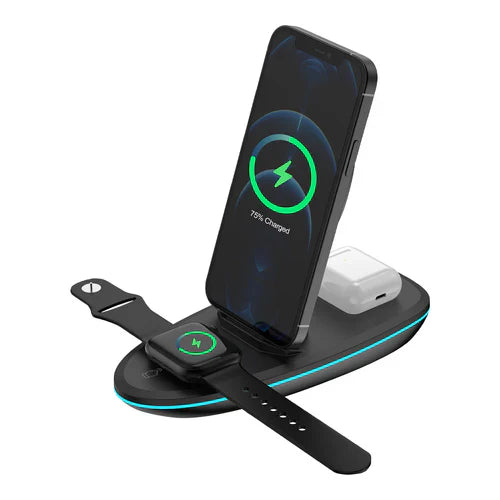 Universelle 3-in-1 Kabellose Ladestation - Phonebazaar