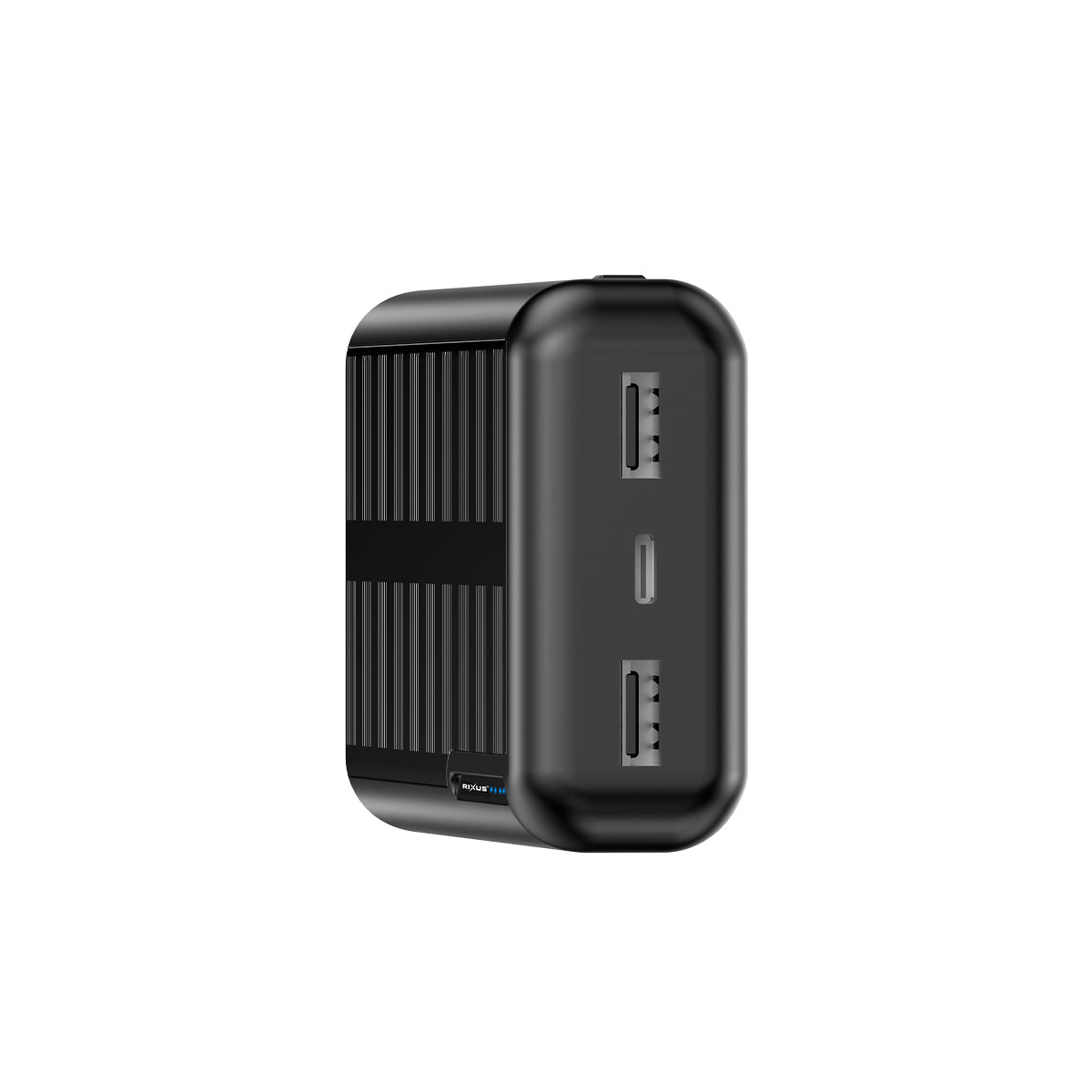 Rixus RXPB46 Solar Powerbank 20000 mAh Black - Phonebazaar