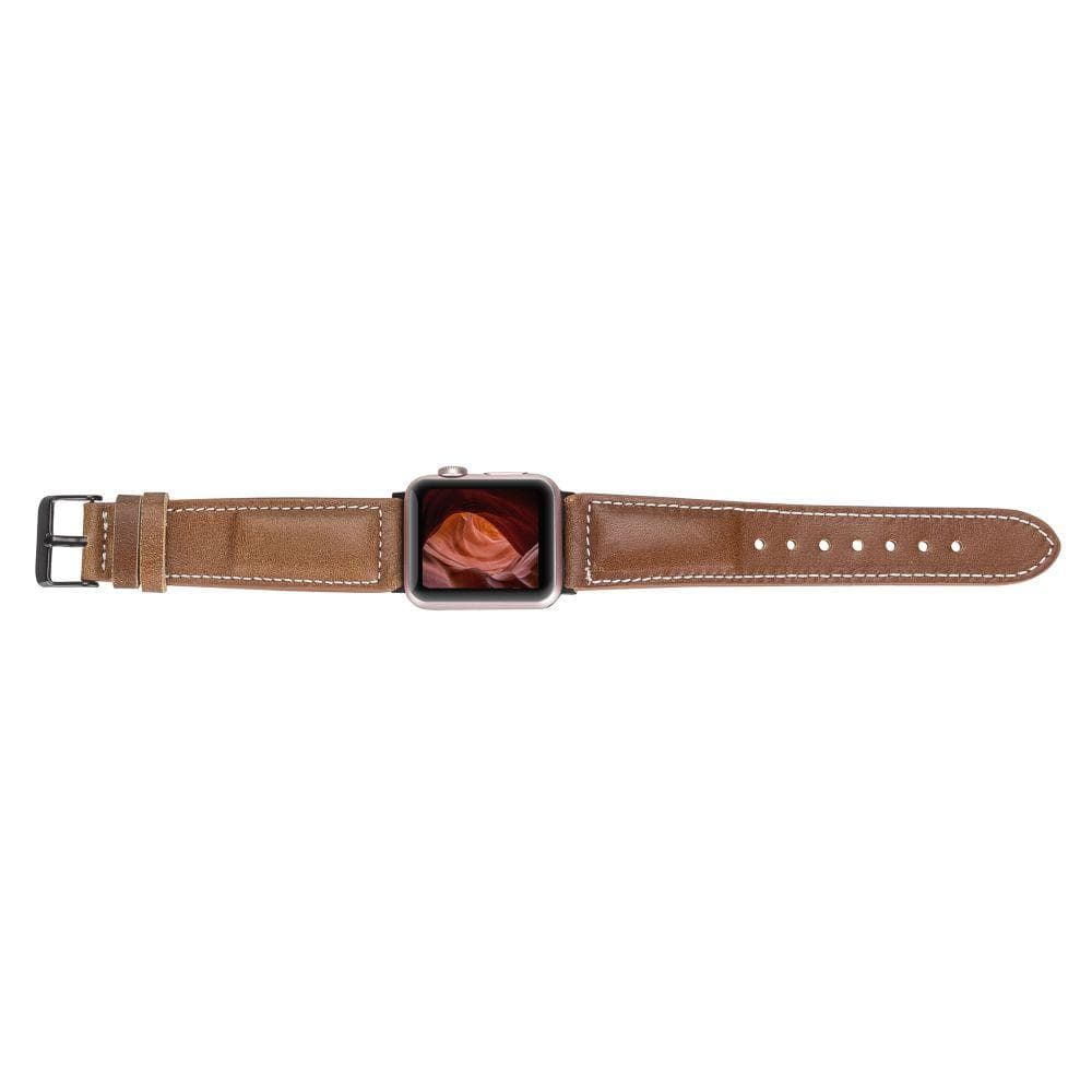 Watch Band Leather Apple Watch Bands - NM1 Classic Stitched Bouletta Shop