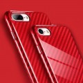 Carbon Textur Cover iPhone 7 Plus Rot
