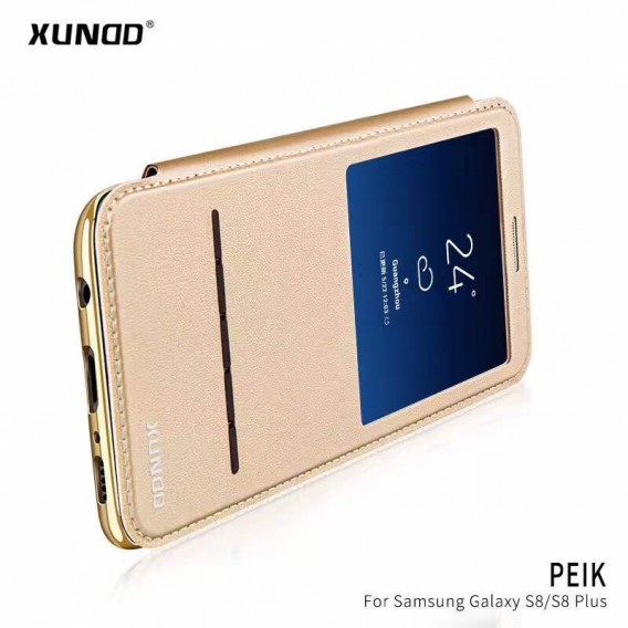 Xundo View Book Case Galaxy S8+ Gold