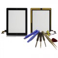 iPad 2  Touchscreen Glas Schwarz Homebutton und Kleber vorinstaliert A1395, A1396, A1397