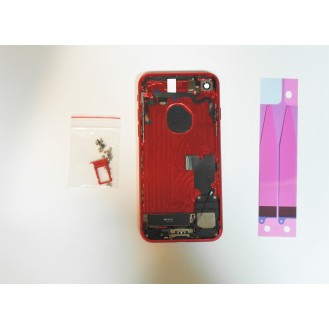 iPhone 7 Backcover Gehäuse Rahmen mit Tasten Vormontiert Rot