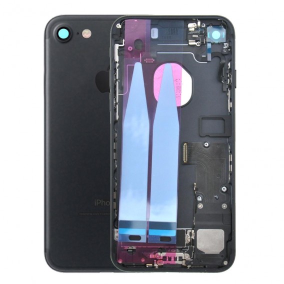 iPhone 7 Backcover Gehäuse Rahmen mit Tasten Vormontiert Schwarz