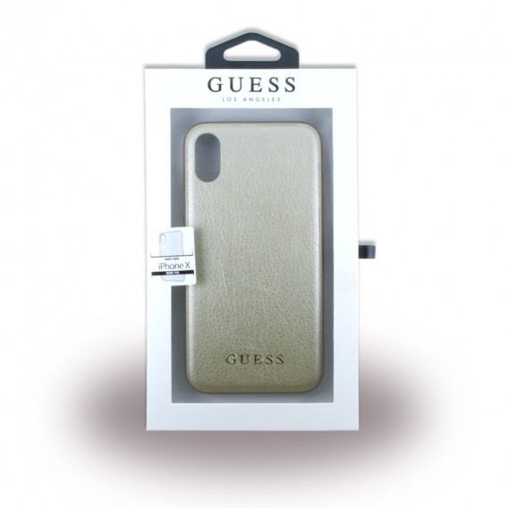 Guess - Iridescent - Hardcover - iPhone X Beige