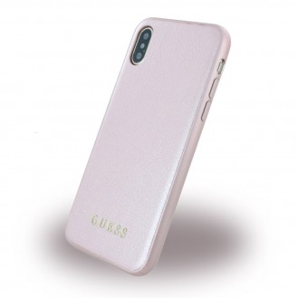 Guess - Iridescent - Hardcover - Apple iPhone X Pink