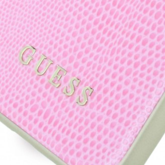 Guess - Python - Kunstleder Hardcover - iPhone X Pink