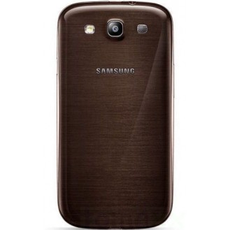 Galaxy S3 Akkudeckel Schale Battery Cover Gehäuse Braun