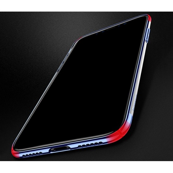 Baseus Silikon Hülle iPhone X Blau