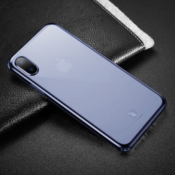 Baseus Silikon Case iPhone X Blau