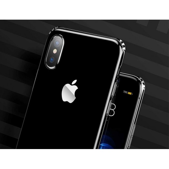 Baseus Silikon Case iPhone X Schwarz