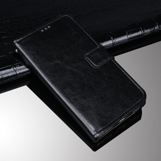 Schwarz Book Leder Tasche Huawei Mate 8