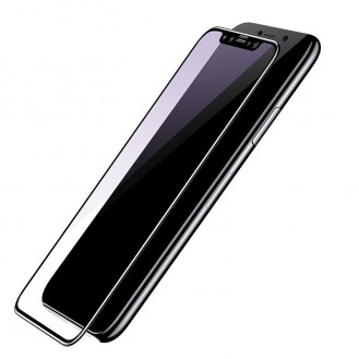 Baseus Panzerglas 3D Schwarz iPhone X