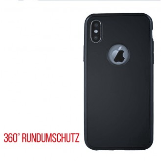 Schwarz 360° Full Cover Case iPhone X