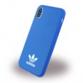 Adidas - Moulded - Kunstleder Hardcover - Apple iPhone X Blau