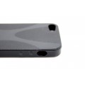Schwarz TPU Silikon Schutzhülle Case iPhone 5 / 5S / SE