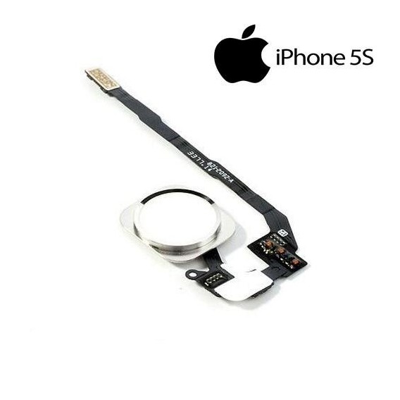 Homebutton knopf Flexkabel Touch ID Sensor Silber iPhone 5S