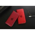 Leder Hülle Etui iPhone 7 & 8 Dunkel-Rot