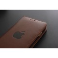 Leder Book Case Etui iPhone 7, 8 Braun