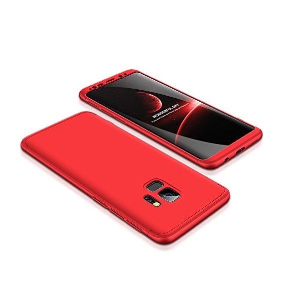 360° Full Cover Case Galaxy S9 Plus Rot