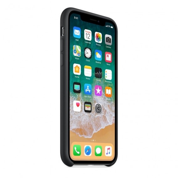 Apple iPhone X Silicon Case - Schwarz
