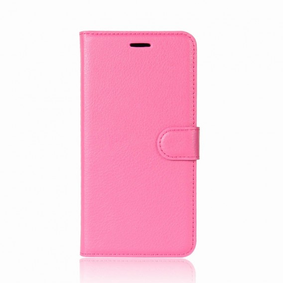 Leder Book Case Etui Huawei P20 Pro Rosa