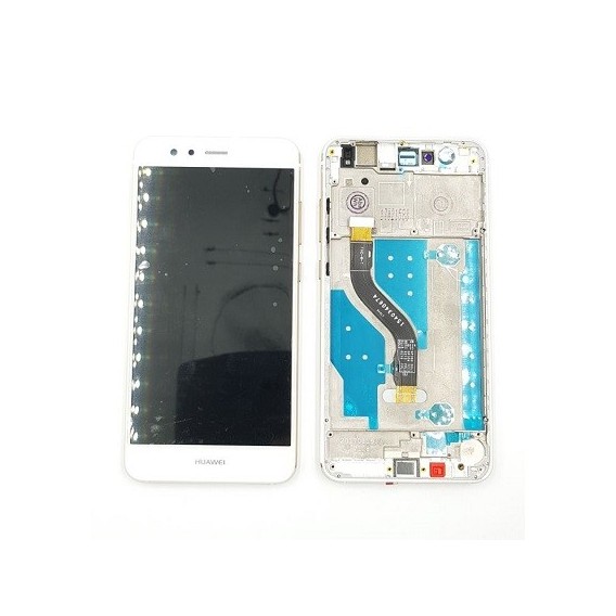Huawei P10 Lite Display mit Rahmen Weiss