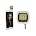 Selfie LED Licht Lampe Handy Smartphone Blitzlicht weiss