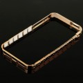 Alu Bumper Kette Schutzhülle Cover Case Gold iPhone 5 / 5S / SE