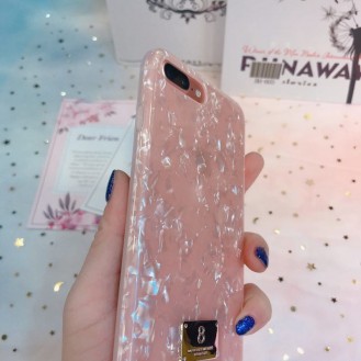 Marmor Silikon Hülle iPhone 7 Plus & 8 Plus Rosa