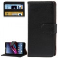 Leder Kreditkarte Ledertasche Etui Sony Xperia Z2 / L50w Schwarz
