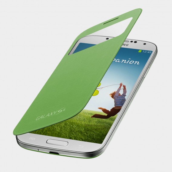 Flip Cover S-View Case Samsung Galaxy S4 Grün